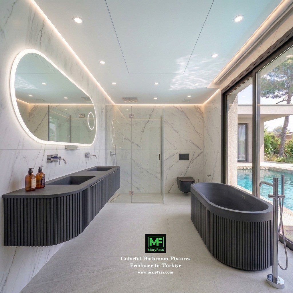 Cultured Marble Bathroom Products Manufacturer in Turkey | Maryfass